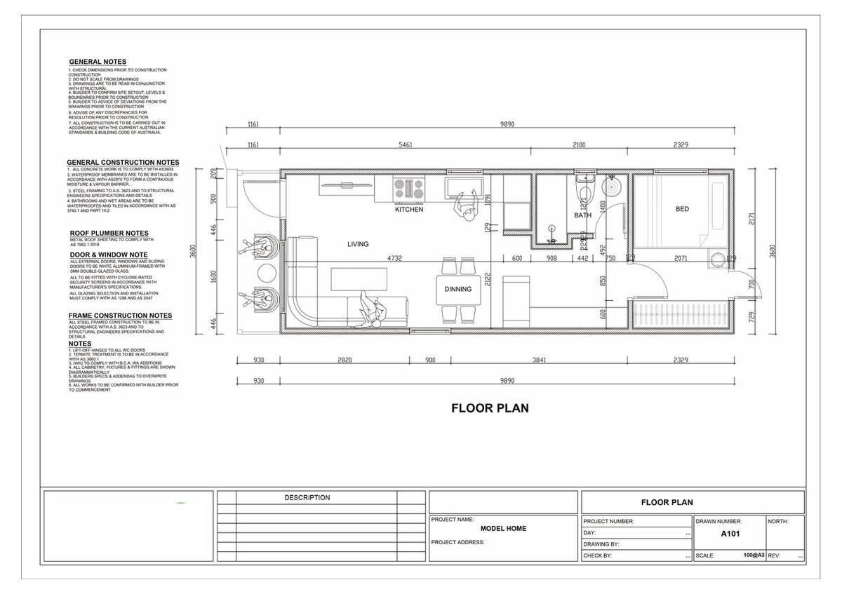 Display Home 3108 technical floor plan